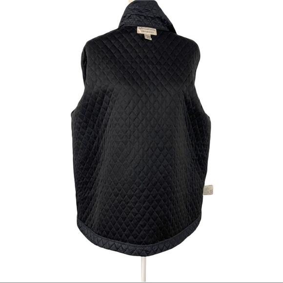 Mulberry Street Women's Size XL Black Quilted Long Jacket - Picture 13 of 15